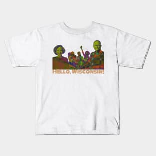 Hello, Wisconsin! 90's style. Kids T-Shirt